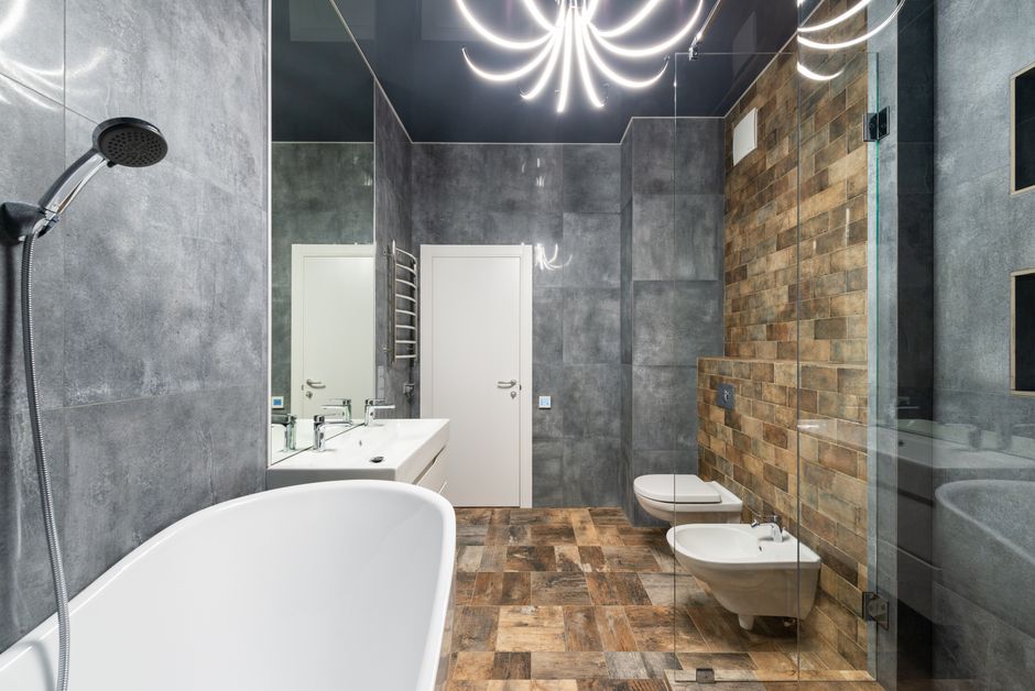 large format tiles in a small bathroom
