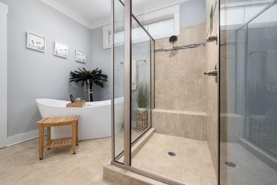 Wet room vs walk-in shower comparison in a modern UK bathroom renovation